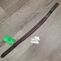 Padded Double Stitch Leather Halter Crownpiece Only *gc, mnr dirt, stained, chews