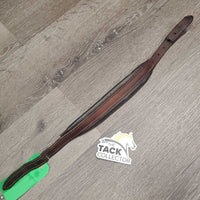 Padded Leather Halter Crownpiece Only *gc, scuffed, dents, mnr warp, residue
