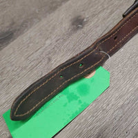 Padded Leather Halter Crownpiece Only *gc, scuffed, dents, mnr warp, residue
