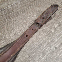 Padded Leather Halter Crownpiece Only *gc, scuffed, dents, mnr warp, residue