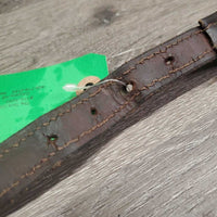 Padded Leather Halter Crownpiece Only *gc, scuffed, dents, mnr warp, residue
