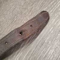 Padded Leather Halter Crownpiece Only *gc, scuffed, dents, mnr warp, residue