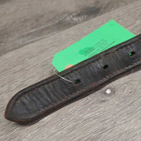 Padded Double Stitch Leather Halter Crownpiece Only *gc, mnr dirt, scuffed, crackles, dents, oil