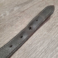 Padded Double Stitch Leather Halter Crownpiece Only *gc, mnr dirt, scuffed, crackles, dents, oil
