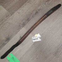 Padded Double Stitch Leather Halter Crownpiece Only *gc, mnr dirt, scuffed, crackles, dents, oil
