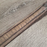 Padded Double Stitch Leather Halter Crownpiece Only *gc, mnr dirt, scuffed, crackles, dents, oil