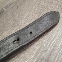 Padded Double Stitch Leather Halter Crownpiece Only *gc, mnr dirt, scuffed, crackles, dents, oil
