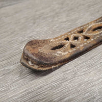 Padded Leather Halter Crownpiece Only *fair, mnr dirt, stained, crackles, scuffed, undone edges, stretched
