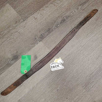 Padded Leather Halter Crownpiece Only *fair, mnr dirt, stained, crackles, scuffed, undone edges, stretched
