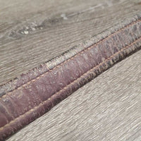 Padded Leather Halter Crownpiece Only *fair, mnr dirt, stained, crackles, scuffed, undone edges, stretched
