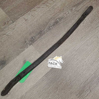 Soft Double Stitch Leather Halter Crownpiece *gc/fair, oil, dents, stains, chews, mnr warped