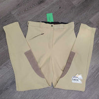 Ribbed Breeches *gc/fair, older, undone stitching, rubbed, pills, snags, stained seat & legs
