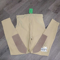 Ribbed Breeches *gc/fair, older, undone stitching, rubbed, pills, snags, stained seat & legs

