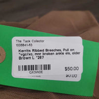 Ribbed Breeches, Pull on *vgc/xc, mnr broken ankle els, older
