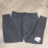 Full Seat Breeches *gc/fair, v.snagged, pilly lining, mnr stain, seam puckers, mnr curled waist band, rubs, pills
