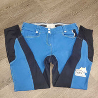 Hvy Full Seat Breeches *gc, older, seam puckers, rubs & pills, torn belt loops, sm holes
