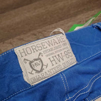 Hvy Full Seat Breeches *gc, older, seam puckers, rubs & pills, torn belt loops, sm holes
