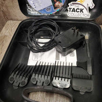 Clipper Box: 4 Guards, Brush, Charger, Info DVD *NO CLIPPERS, vgc, mnr hair
