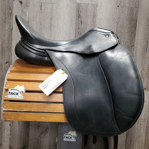 18" Adj *set XW 6.25" Schleese Liberty Dressage Saddle, 2 Lg Front Velcro Blocks, Navy Schleese Fleece Lined Cover, Cutback Pommel, Shoulder Relief Panels, Rear Gussets, Wool Flocking, Flaps: 17"L x 12.5"W Serial #: 3 HW SR 4-18 10366S0411