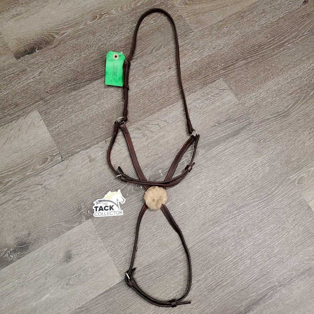 v.soft Rsd Figure 8 Noseband ONLY *vgc, clean, mnr rubs, edge scrapes/loose threads & tight keepers, clumps, stains, older