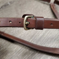 v.soft Rsd Figure 8 Noseband ONLY *vgc, clean, mnr rubs, edge scrapes/loose threads & tight keepers, clumps, stains, older
