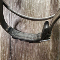 Rsd Padded Anatomical Monocrown Bridle, 2 Tab Cheeks *vgc, NO Reins, clean, mnr residue, scratches, rubs, xhole
