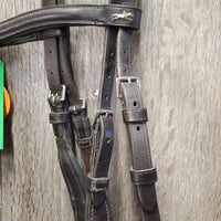 Rsd Padded Anatomical Monocrown Bridle, 2 Tab Cheeks *vgc, NO Reins, clean, mnr residue, scratches, rubs, xhole