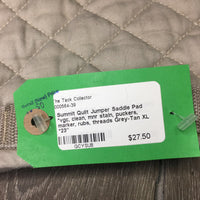 Quilt Jumper Saddle Pad *vgc, clean, mnr stain, puckers, marker, rubs, threads