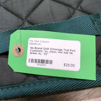 Quilt Dressage Trail Pad, 2 pockets *xc, clean, mnr hair
