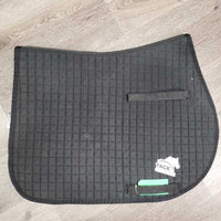 Quilt Jumper Saddle Pads *gc, clean, mnr hair, faded, threads, pills, clumpy, residue, puckers