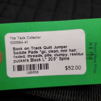 Quilt Jumper Saddle Pads *gc, clean, mnr hair, faded, threads, pills, clumpy, residue, puckers
