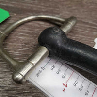 Soft Rubber Mullen Mouth D Ring *gc, older, bent side, clean, mnr scuffs
