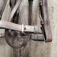 FS Rsd Soft Monocrown Hunter Bridle, Rsd/FS Braided Reins *vgc/gc, mnr dirt/residue, stains, rubs, fading & creases
