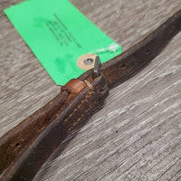 Flat Leather Figure 8 Noseband ONLY *gc/fair, clean, older, cut, chewed, scrapes, stains
