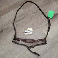 FS Rsd Drop Adjustable Noseband *fair/poor, clean, deep CRACKS, older
