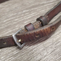 FS Rsd Drop Adjustable Noseband *fair/poor, clean, deep CRACKS, older

