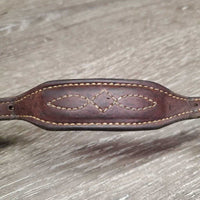 FS Rsd Drop Adjustable Noseband *fair/poor, clean, deep CRACKS, older
