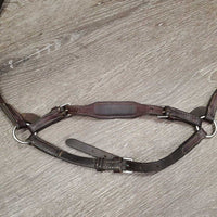 FS Rsd Drop Adjustable Noseband *fair/poor, clean, deep CRACKS, older
