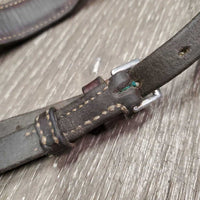 FS Rsd Drop Adjustable Noseband *fair/poor, clean, deep CRACKS, older
