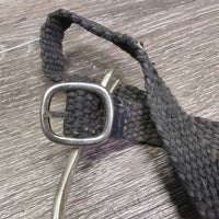 Light Narrow Round End Spurs, 1 Braided Nylon Spur Strap Only *vgc/gc, rubs, stains, scratches, widened, clean
