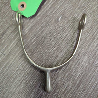 Light Narrow Round End Spurs, 1 Braided Nylon Spur Strap Only *vgc/gc, rubs, stains, scratches, widened, clean

