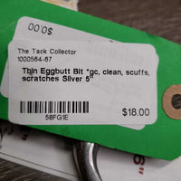 Thin Eggbutt Bit *gc, clean, scuffs, scratches
