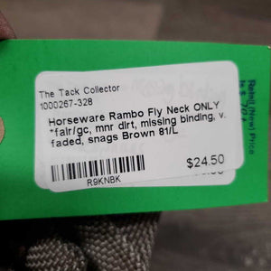 Fly Neck ONLY *fair/gc, mnr dirt, missing binding, v. faded, snags