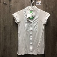 SS Show Shirt, Snaps, Snap Collar *xc, v.mnr snag & puckers