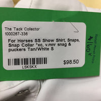 SS Show Shirt, Snaps, Snap Collar *xc, v.mnr snag & puckers
