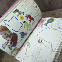 Pocket Activity Fun & Games Horse & Pony *fair, filled out, missing stickers
