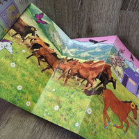 Pocket Activity Fun & Games Horse & Pony *fair, filled out, missing stickers
