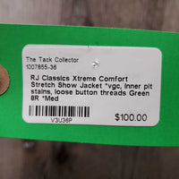 Show Jacket *vgc, inner pit stains, loose button threads