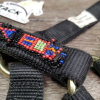 Nylon Halter, Beaded *vgc, clean, mnr faded, frays & rubs, loose beads