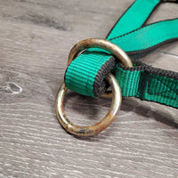 Thick Nylon Halter, Slip Noseband *vgc, clean, older?, mnr rust, stains & rubs
